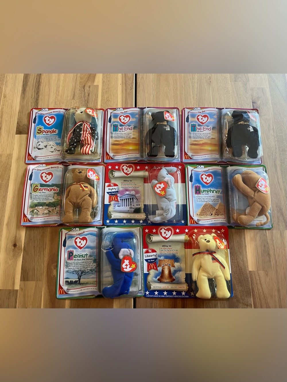Vintage 2000s Ty Beanie Babies McDonald's, Lot of 8